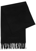 Saint Laurent Logo-embroidered Cashmere Scarf - Black - One Size