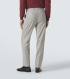 Brunello Cucinelli Pinstripe wool and cashmere tapered pants