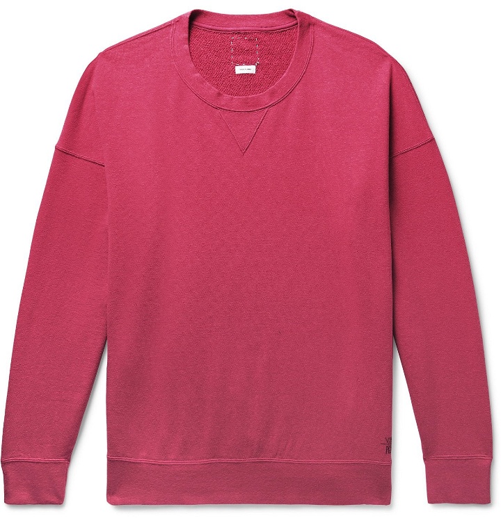 Photo: visvim - Jumbo Loopback Cotton-Jersey Sweatshirt - Pink