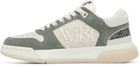 AMIRI Green & Off-White Glitter Classic Low Sneakers