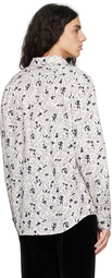 PS by Paul Smith White Printed Shirt