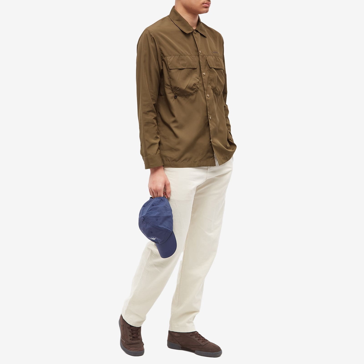 Gramicci Men's Light Ripstop Utility Shirt in Olive Drab