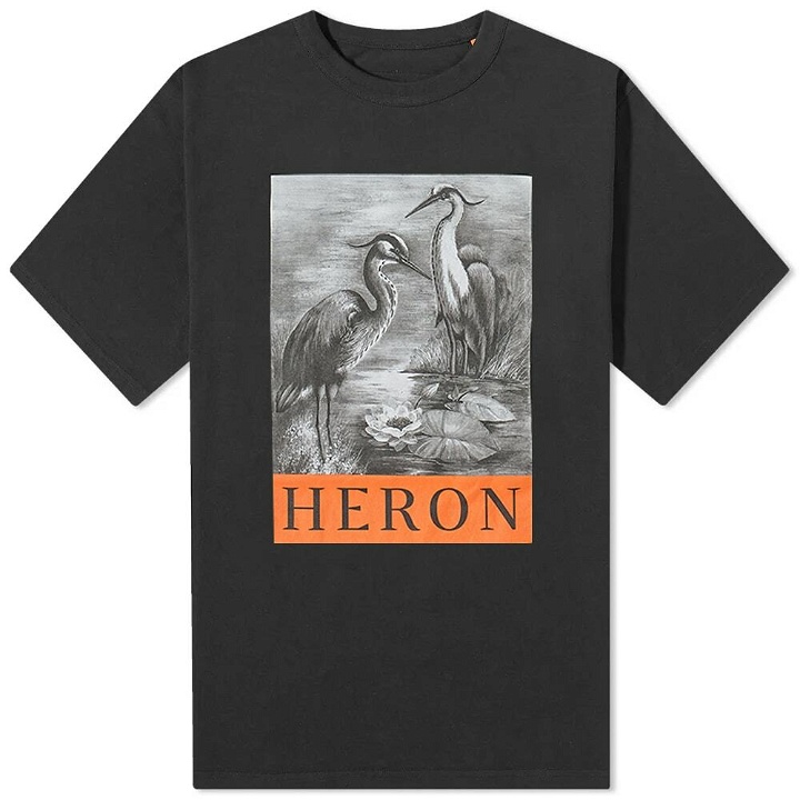 Photo: Heron Preston Men's Heron T-Shirt in Black