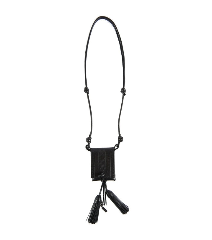 Photo: Saint Laurent - Embossed leather necklace