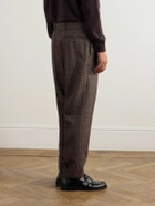 Officine Générale - Hugo Straight-Leg Belted Wool Suit Trousers - Brown