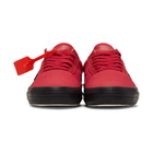 Off-White Red Striped Vulcanized Sneakers