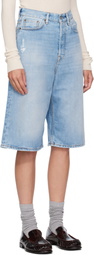 Acne Studios Blue Loose-Fit Denim Shorts
