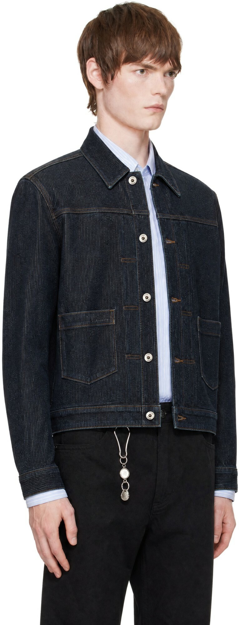 COOR Blue Type 2 Twill Washed Denim Trucker Jacket