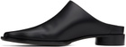 MM6 Maison Margiela Black Leather Slippers
