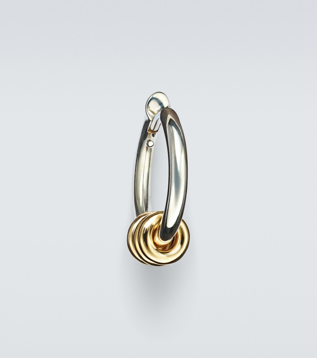 Spinelli Kilcollin Nevine Max sterling silver and 18kt gold single hoop earring