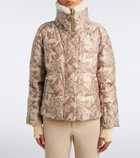 Bogner Naia hooded printed down ski jacket