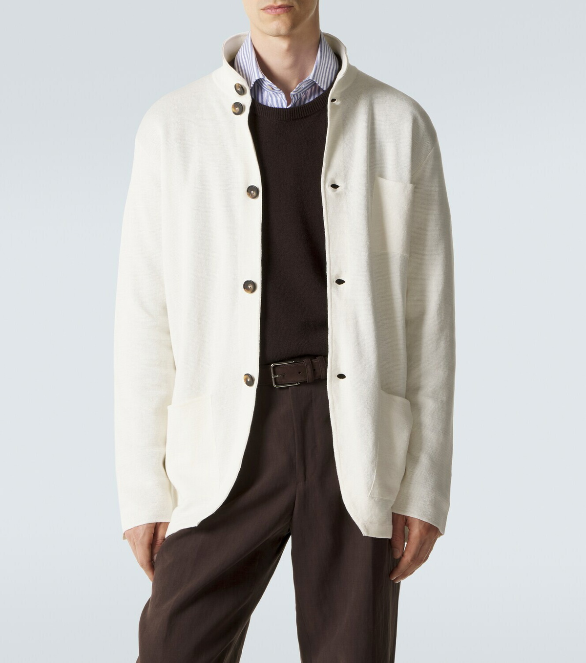 Kiton Linen and cotton cardigan