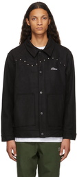 Dime Black Studded Wool Jacket