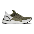 adidas Originals Khaki and White UltraBOOST 19 Sneakers