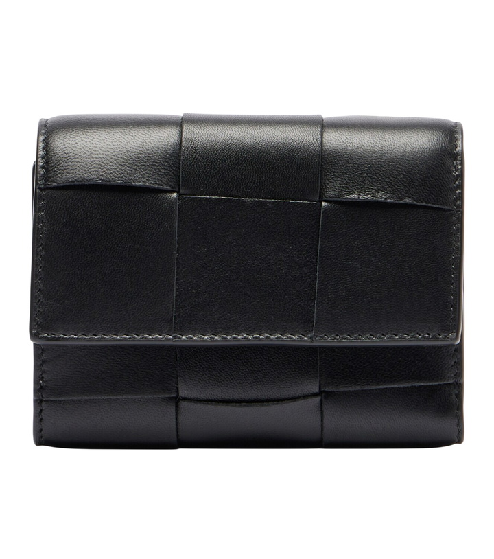 Photo: Bottega Veneta Cassette Small Intreccio leather wallet