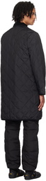 TAION Black Quilted Down Coat