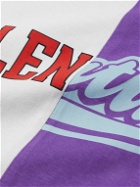 Valentino - Logo-Print Cotton-Jersey T-Shirt - Purple