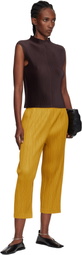 PLEATS PLEASE ISSEY MIYAKE Brown Mist July Tank Top