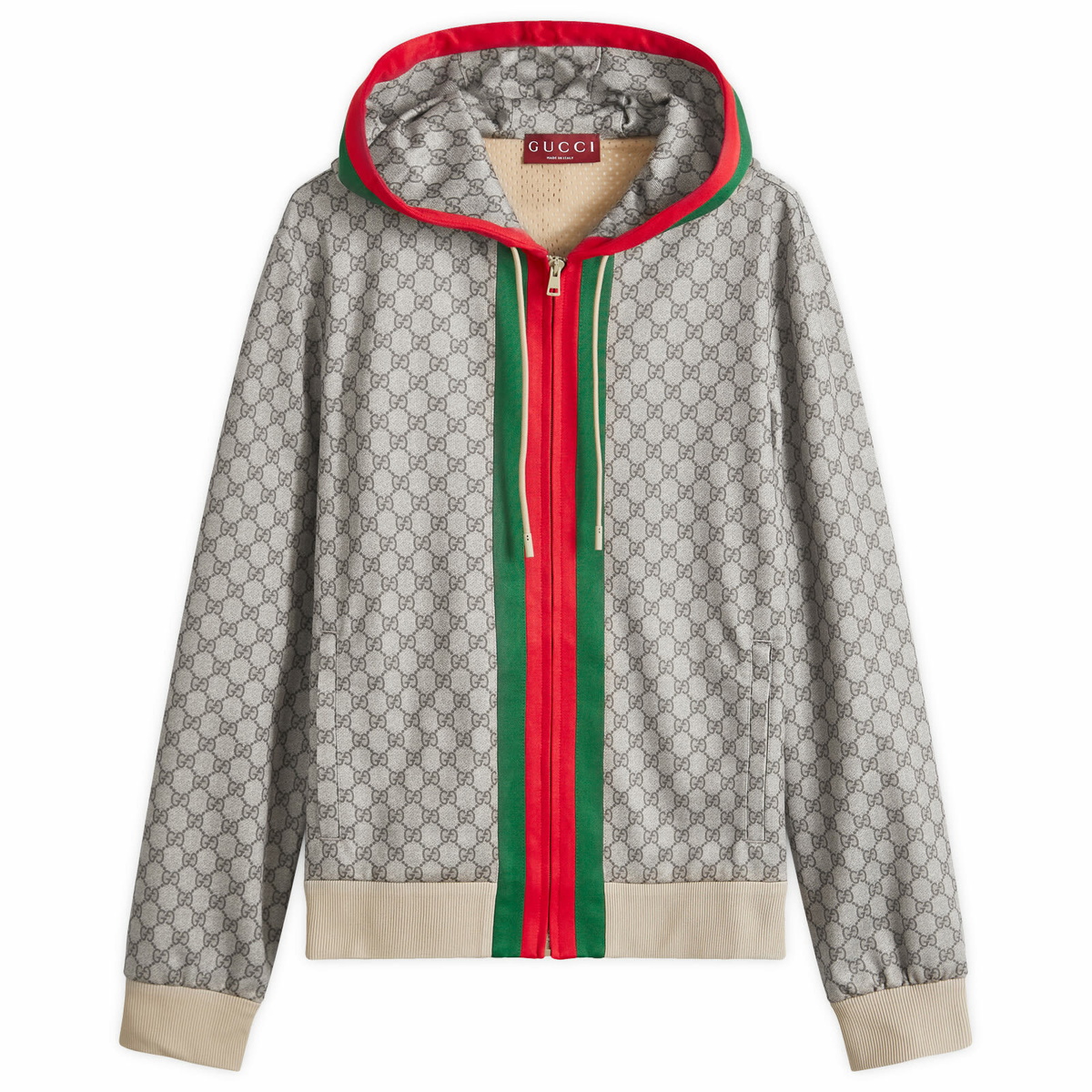 Gucci Red Gucci Animalium Double Wolves Hoodie Gucci