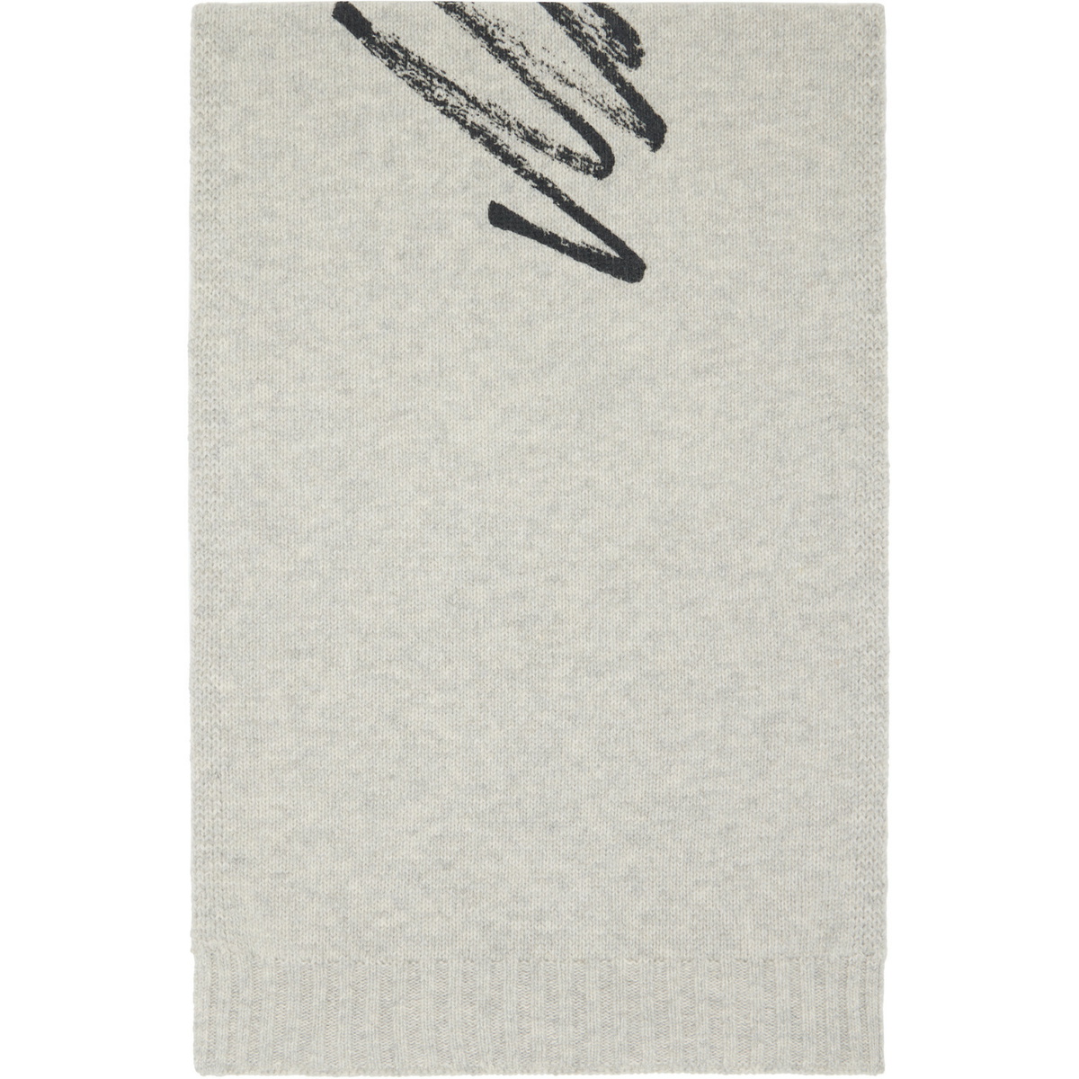 MM6 Maison Margiela Gray Signature Scarf