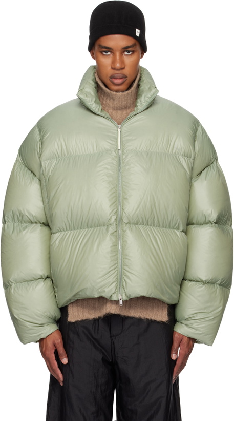 Photo: Jil Sander Green Quilted Down Jacket