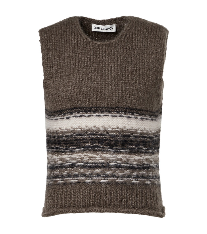 Photo: Our Legacy Pleaser striped wool-blend sweater vest