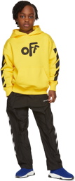 Off-White Kids Yellow Rounded Arrows Hoodie