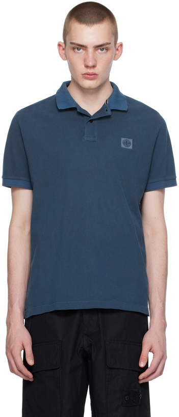 Photo: Stone Island Navy Patch Polo