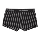 Dolce and Gabbana Black and White Stripe Boxers