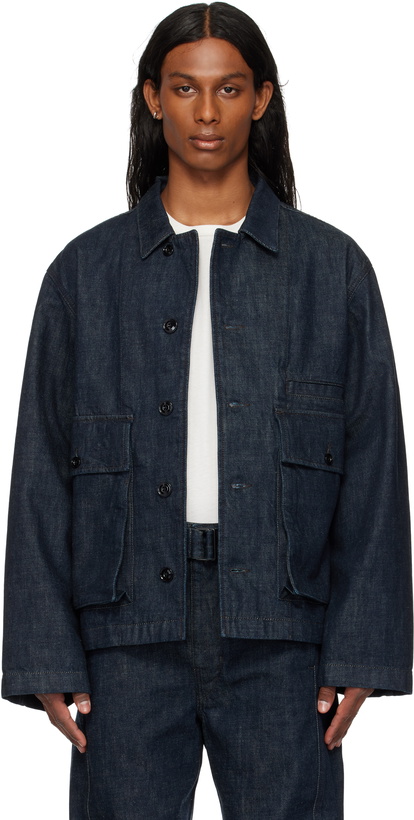 Photo: LEMAIRE Indigo Boxy Denim Jacket