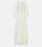 Isabel Marant Hayra cotton guipure lace maxi dress
