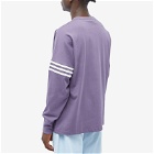 Adidas Men's Long Sleeve Neuclassics T-Shirt in Shadow Violet