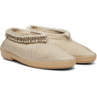 RESCHA SSENSE Exclusive Beige Jewel Slip-on Loafers