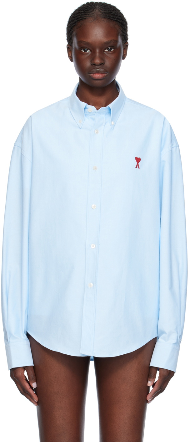 AMI Paris Blue Ami De Cœur Shirt AMI