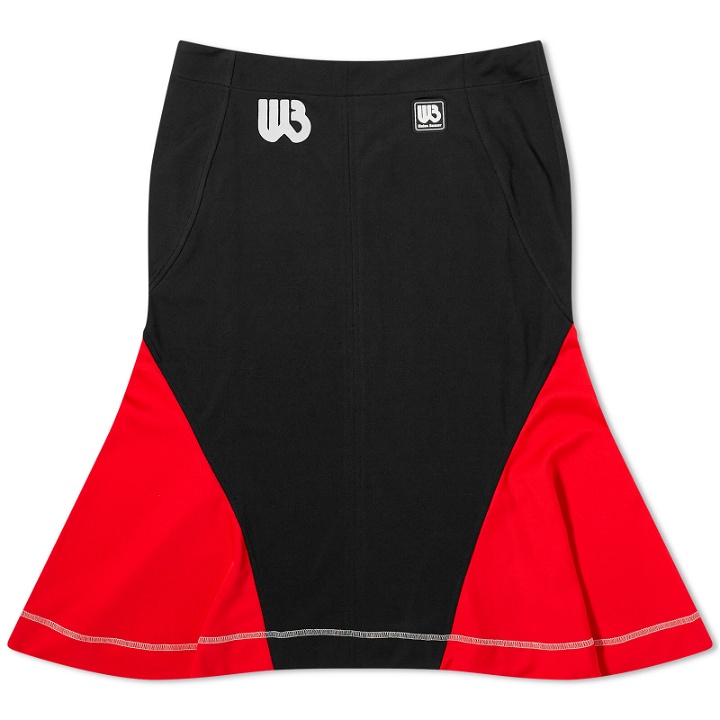 Photo: Wales Bonner Women's Quest Skirt in Black/Red