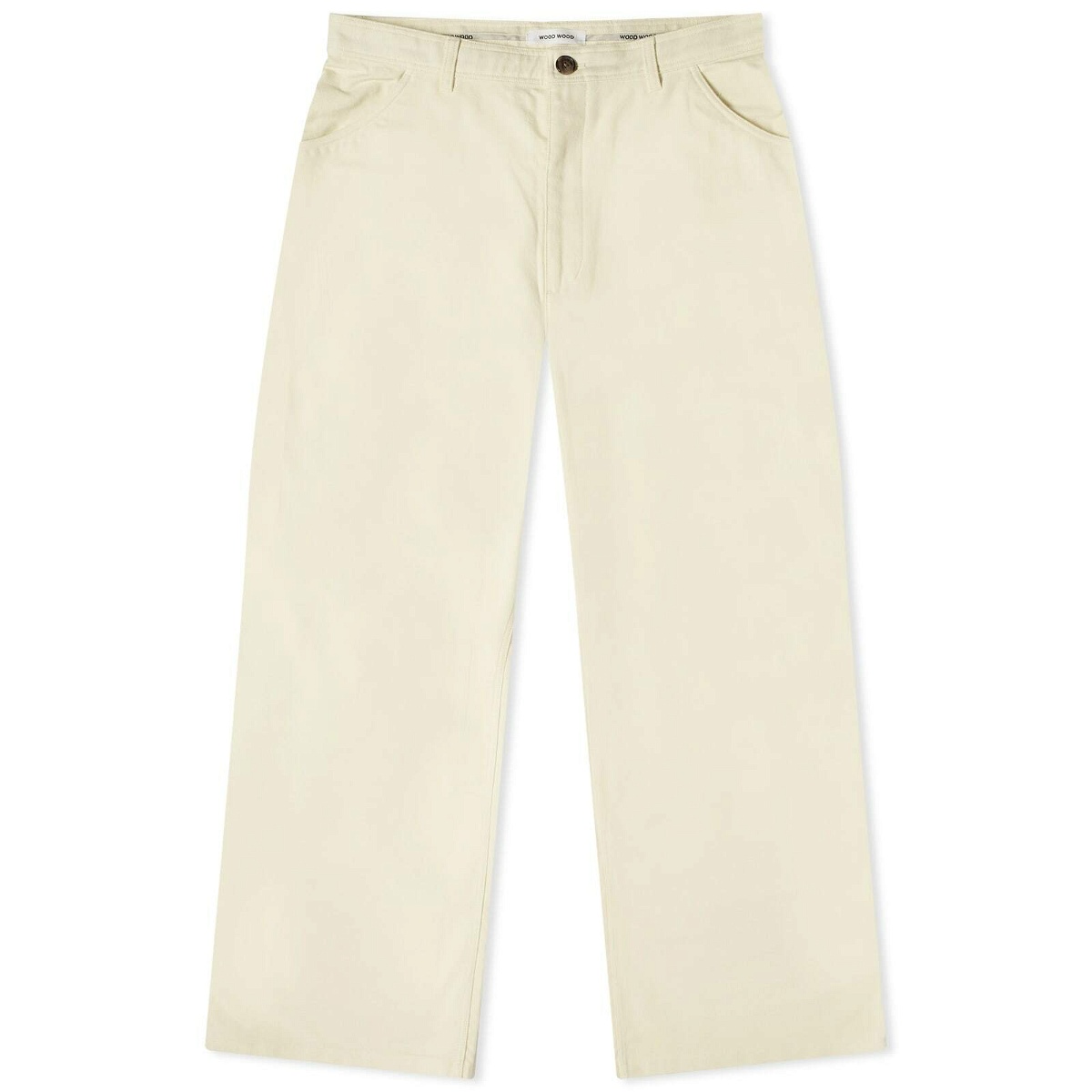 Photo: Wood Wood Men's Willy Carpenter Trouser in Off-White