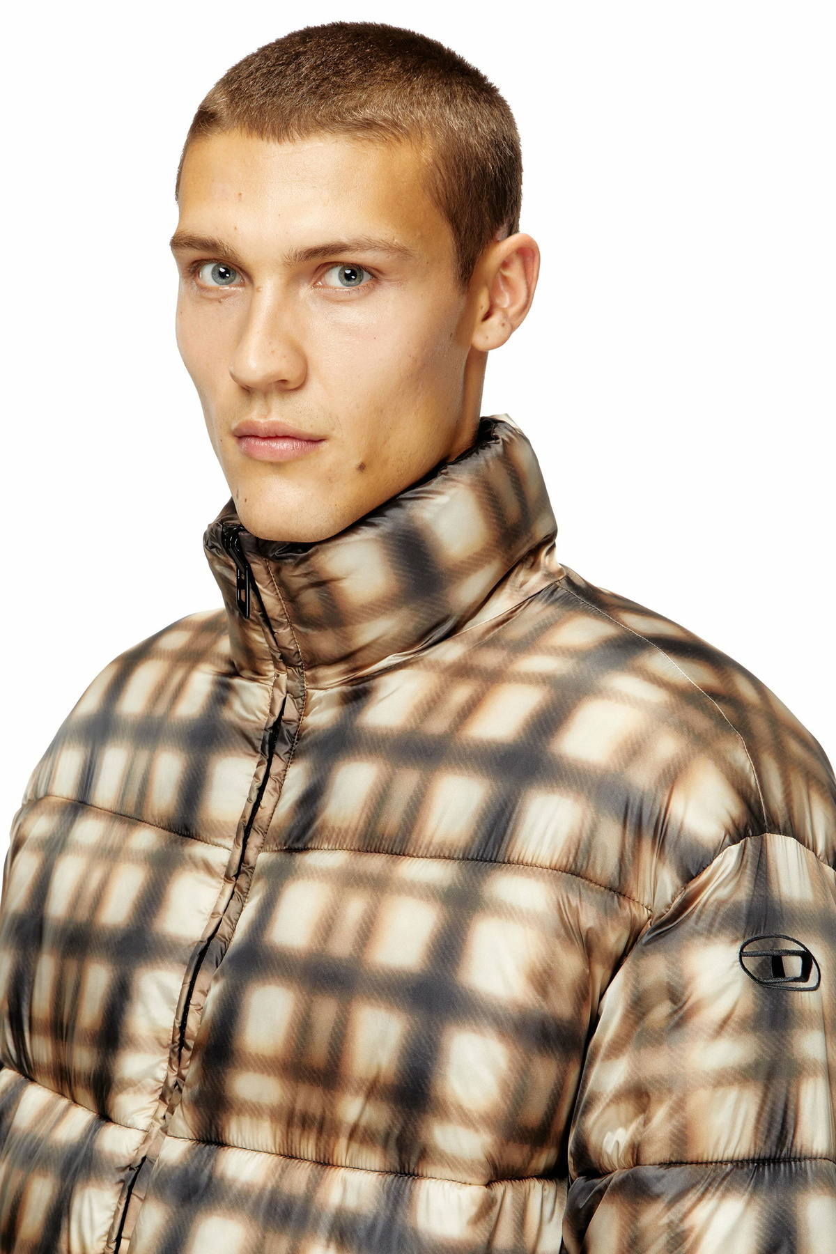 Diesel Reversible padded bomber jacket - Jackets Mens in Multicolor