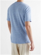 Faherty - Cloud Striped Pima Cotton and Modal-Blend Jersey T-Shirt - Blue