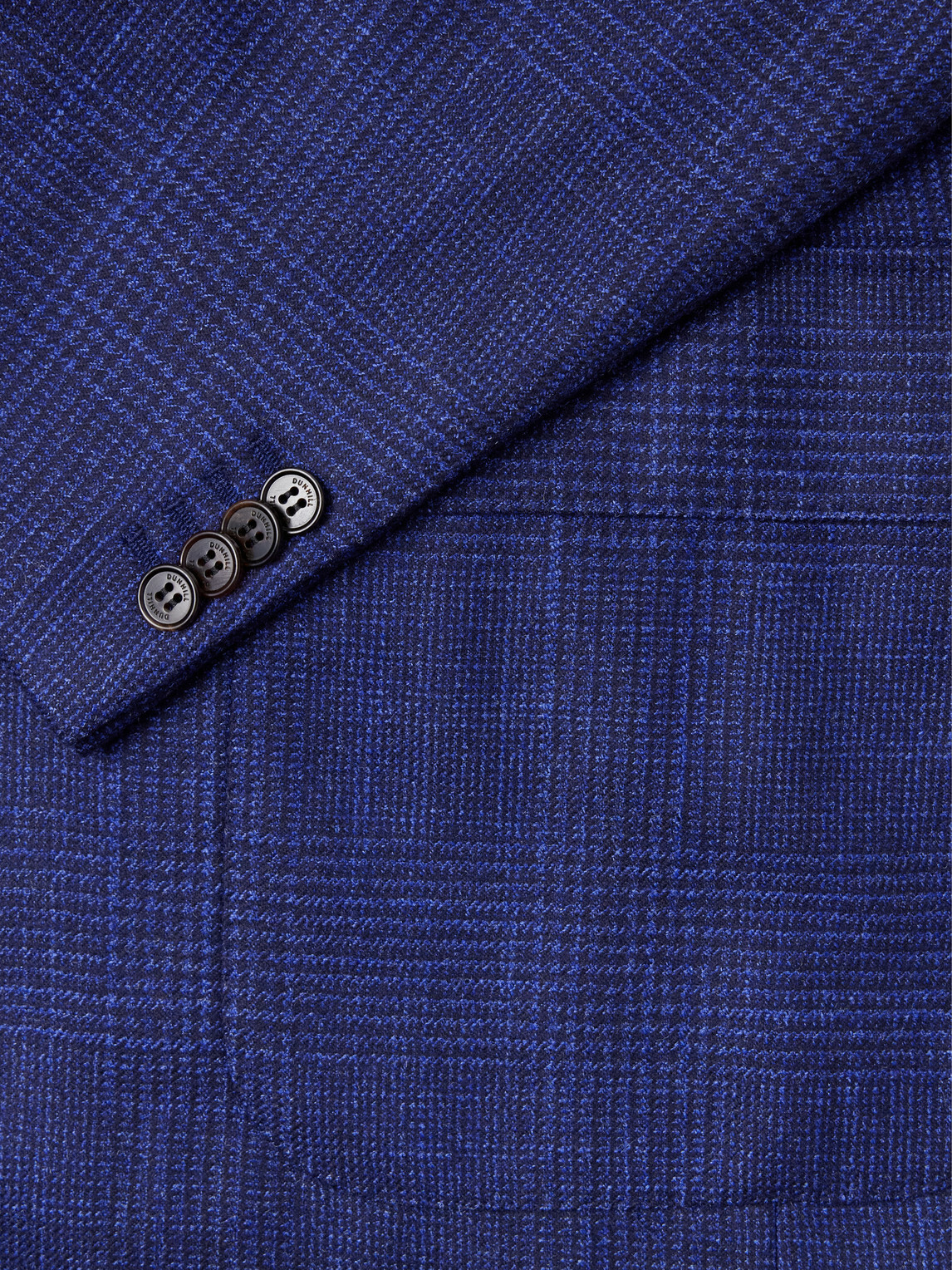 Dunhill - Checked Wool, Silk and Cashmere-Blend Blazer - Blue