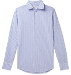 Richard James - Striped Cotton Shirt - Blue