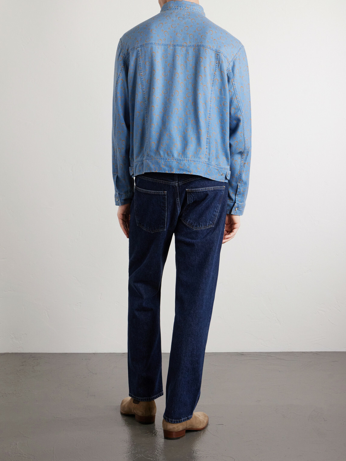 RRL - Printed Cotton and Linen-Blend Shirt - Blue