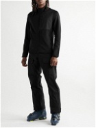 Aztech Mountain - Slim-Fit Panelled Stretch-Jersey and Ripstop Zip-Up Ski Base Layer - Black