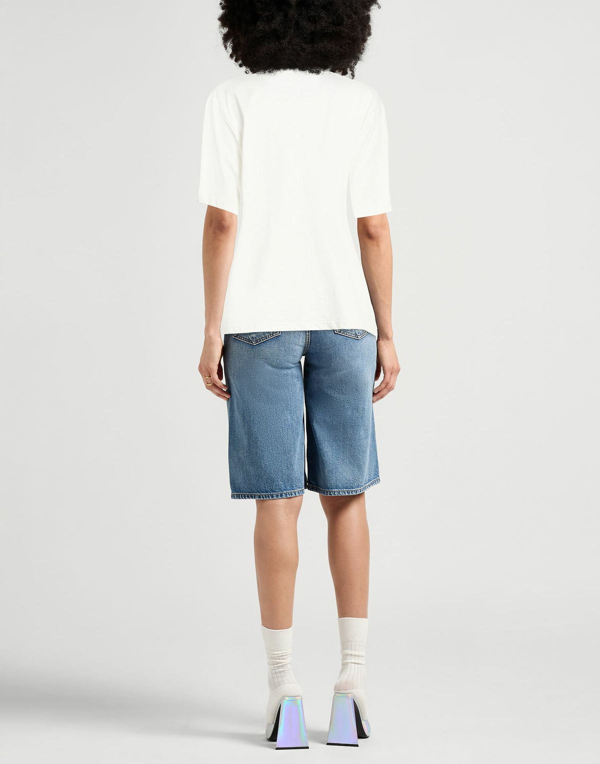 Laneus Womens T-shirt in White