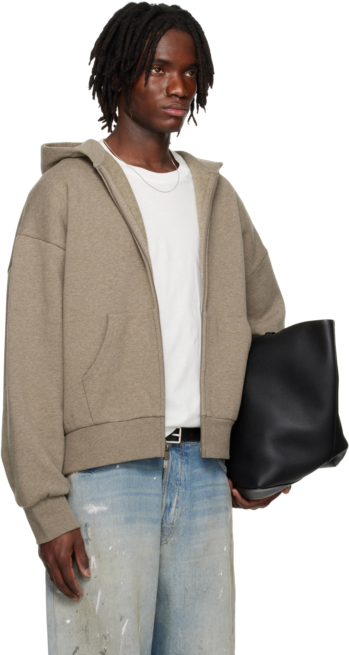 【FEAR OF GOD】ESSENTIALS Classic Full Zip-Up Hoodie / 長袖 Fear of God ESSENTIALS Gray Classic Full Zip-Up Hoodie Fear