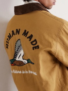 Human Made - Hunting Corduroy-Trimmed Padded Cotton-Canvas Jacket - Neutrals
