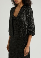 Diane Von Furstenberg Laredo Sequin-embellished Tulle Jacket Black