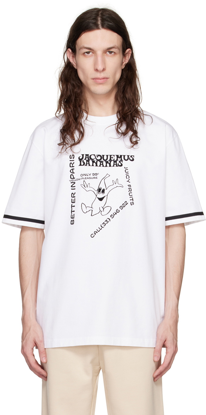 Jacquemus White 'Le T-Shirt Banana' T-Shirt Jacquemus