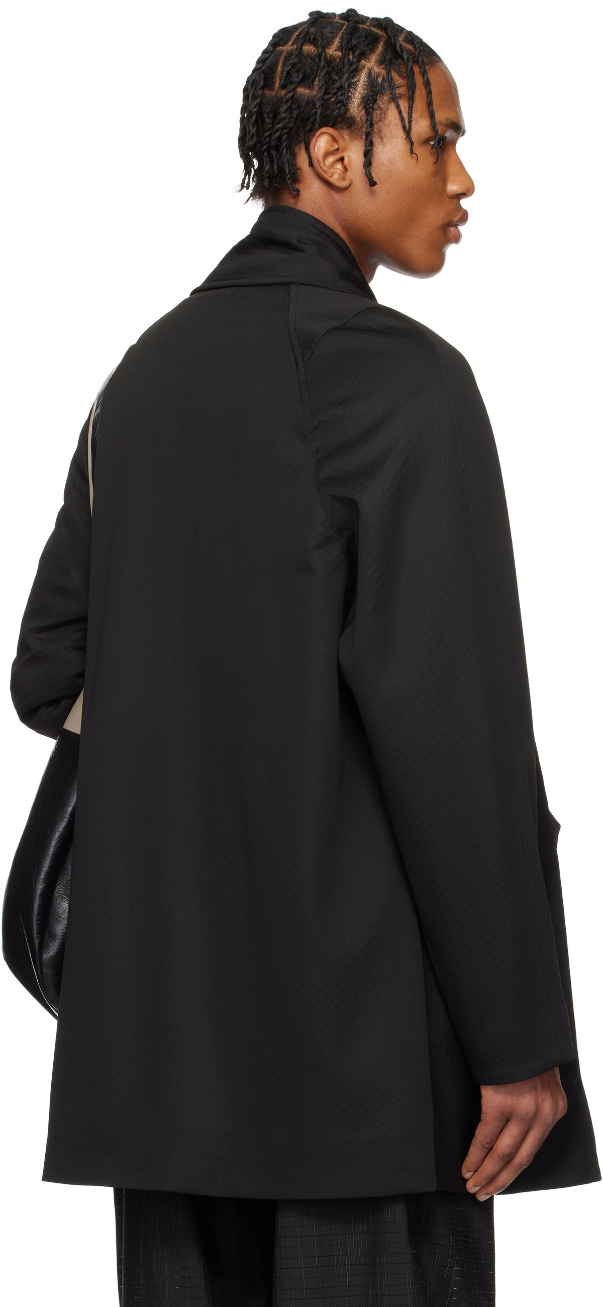 Kiko Kostadinov Black Riadis Pleated Coat Kiko Kostadinov