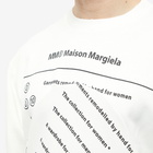 Maison Margiela Men's Text Logo Crew Sweat in Off White