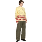 JW Anderson Yellow Print Jacquard Sweater